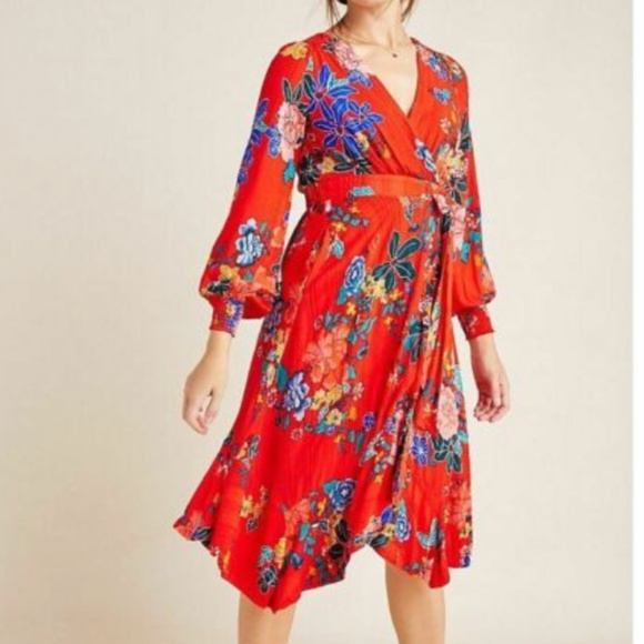 Anthropologie Dresses & Skirts - Anthropologie Boswell Faux Wrap Tunic Dress 0 EUC